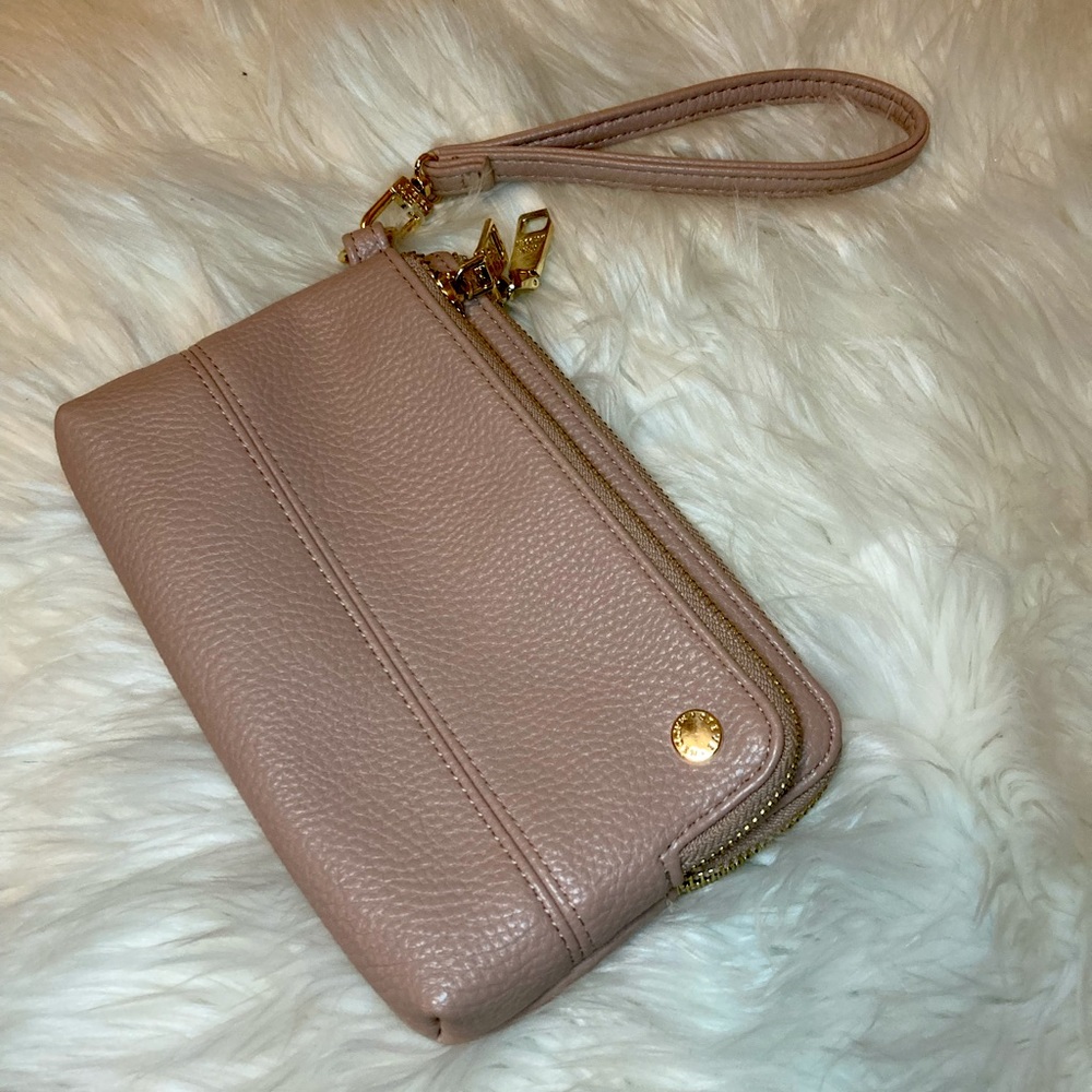 Steve Madden Pink clutch wallet with strap